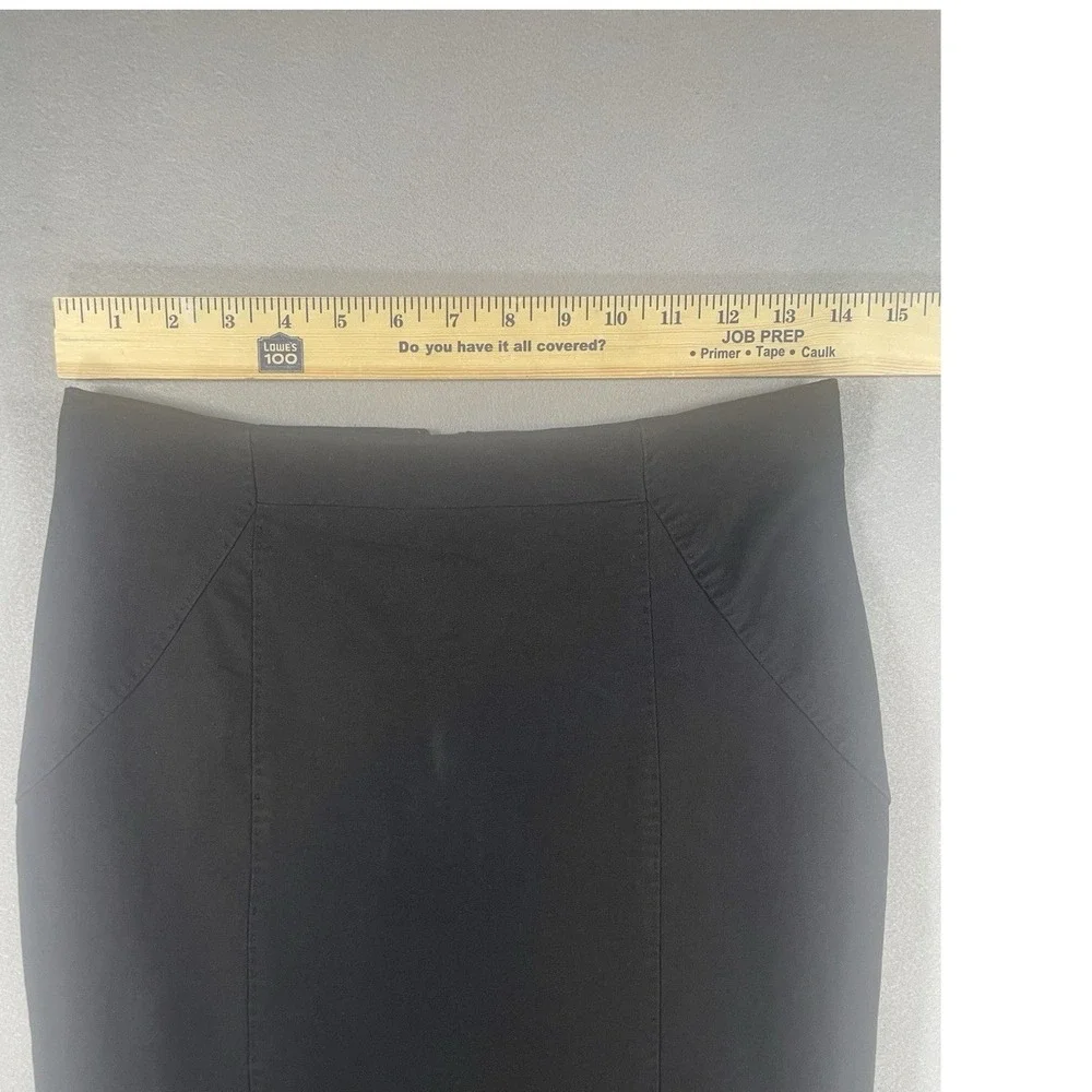 Banana Republic Pencil Skirt Womens‎ Cotton Blend Tailored Black Size 0
